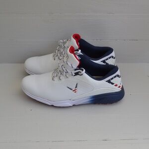 Callaway Coronado V3 White Red Blue Gold Sneakers Men's 11.5 Spiked CG410RWB